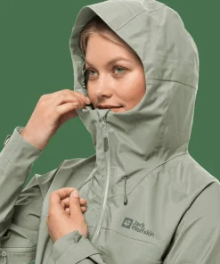 Jack Wolfskin Women's Kammweg 3-Layer Jacket Mint Leaf