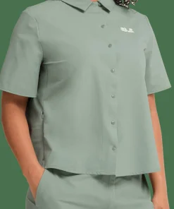 Jack Wolfskin Women's Prelight Suncool Shirt Green Zinnia