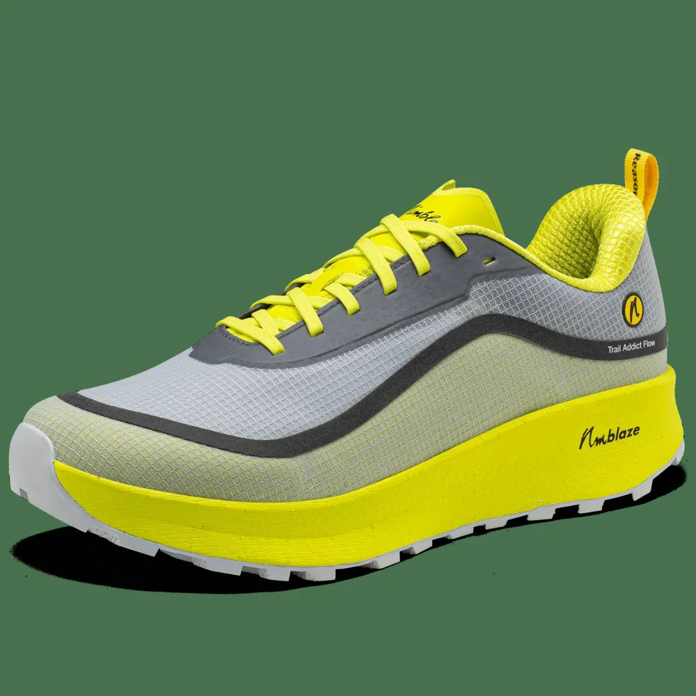 Joe Nimble Men's Trail Addict Flow+ Yellow/Grey II New