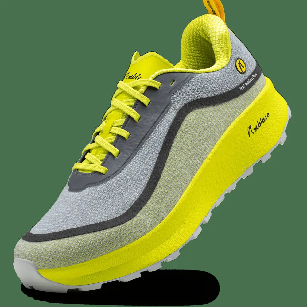 Joe Nimble Men's Trail Addict Flow+ Yellow/Grey II New