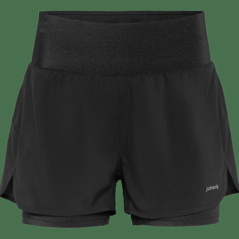 Johaug Women's Impact Shorts 2 In 1 Black New