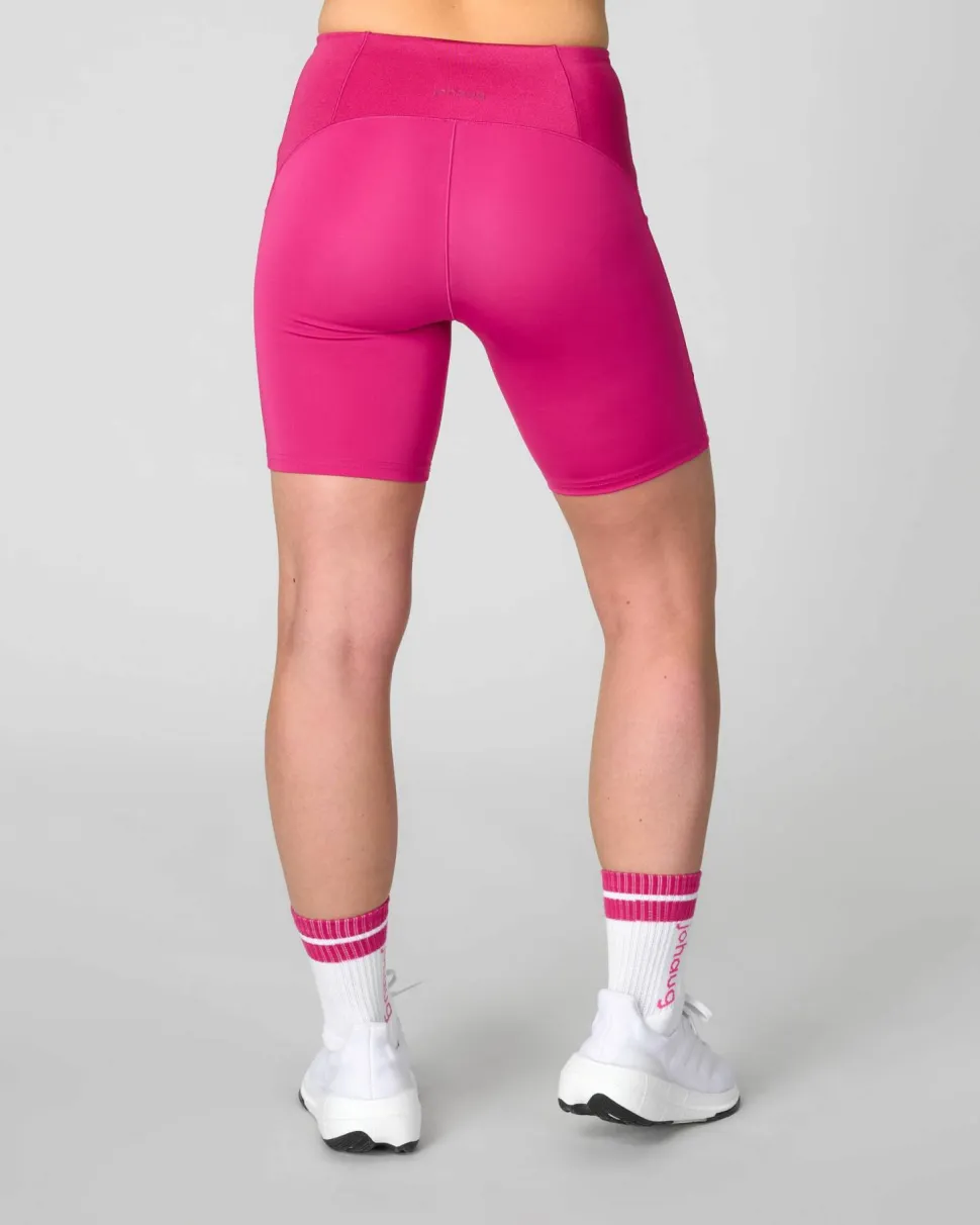Johaug Women's Impact Tights 7,5 Inch Berry Pink
