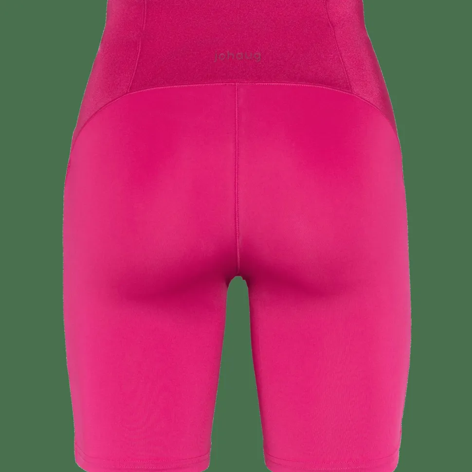 Johaug Women's Impact Tights 7,5 Inch Berry Pink