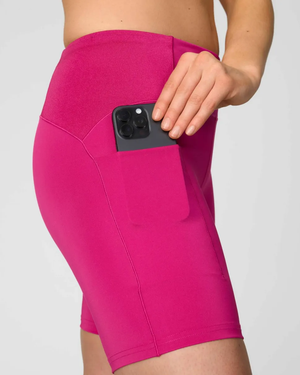 Johaug Women's Impact Tights 7,5 Inch Berry Pink