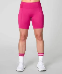 Johaug Women's Impact Tights 7,5 Inch Berry Pink
