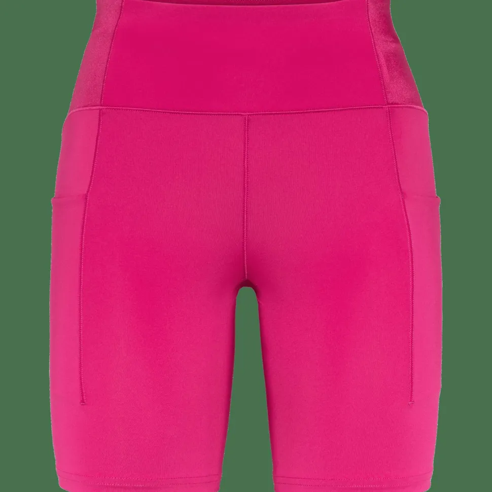 Johaug Women's Impact Tights 7,5 Inch Berry Pink