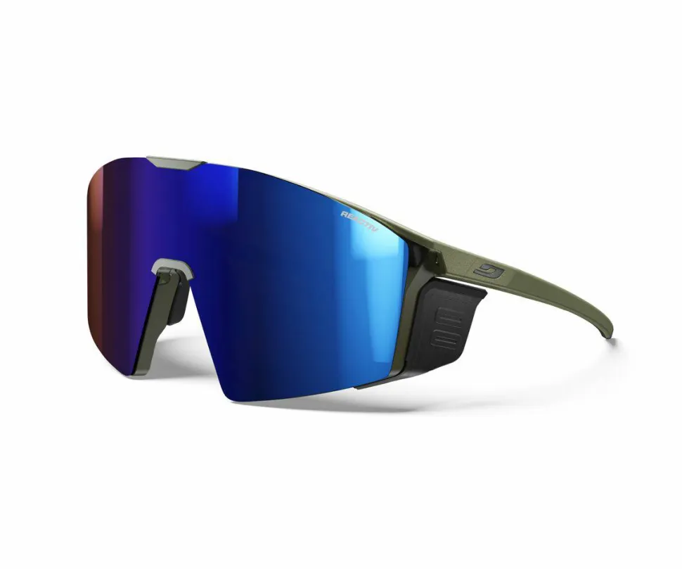 Julbo Edge Cover Army Green/black Reactiv 2-4 Blue Flash