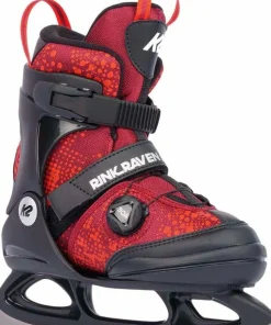K2 Sports Kids' Rink Raven Ice BOA Black/Red