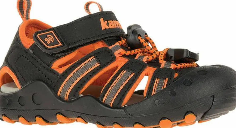 Kamik Kids' Crab Black/Orange/Charcoal New