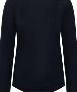 Kari Traa Women's Embla Wool Long Sleeve Dark Navy Blue Discount