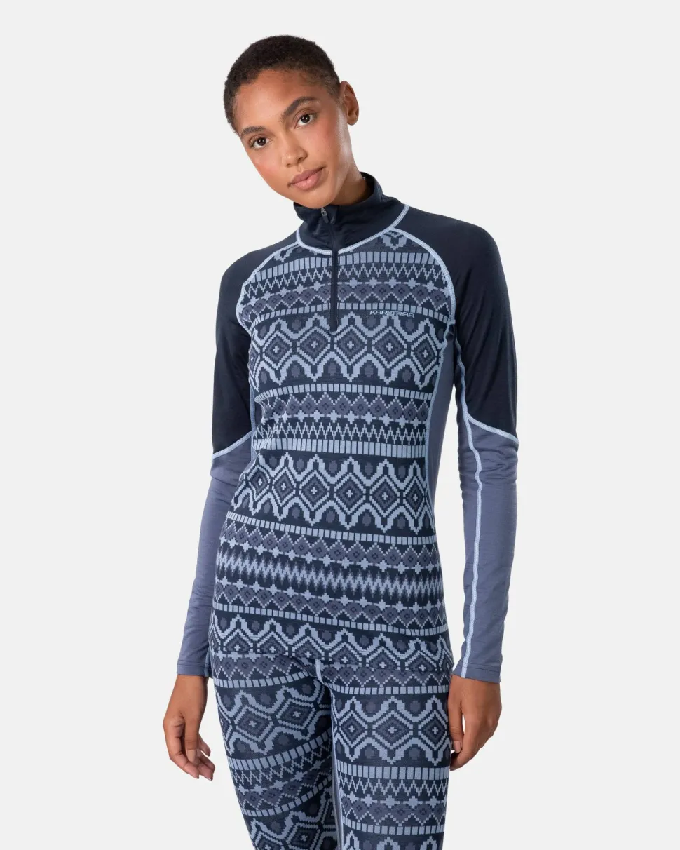 Kari Traa Women's Malia Half Zip Dark Navy Blue