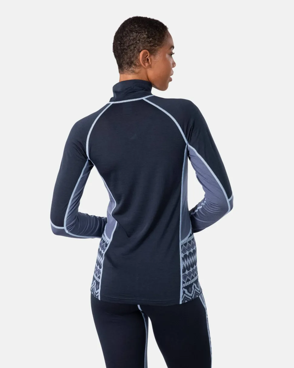 Kari Traa Women's Malia Half Zip Dark Navy Blue