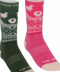 Kari Traa Women's Puffin Sock 2-pack Pink