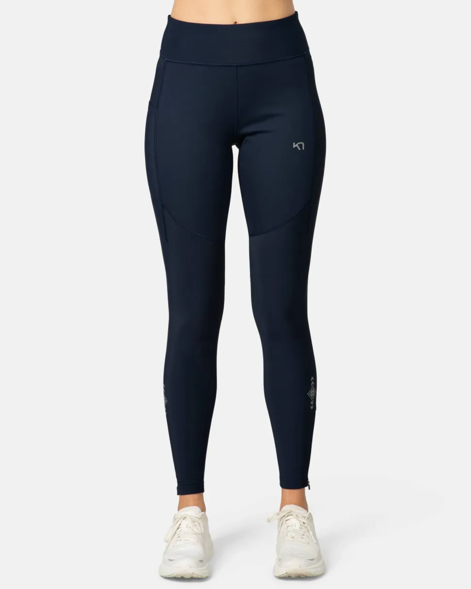 Kari Traa Women's Tirill Thermal Tights 2.0 Dark Navy Blue