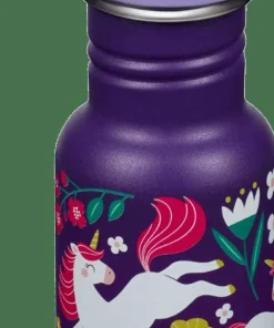Klean Kanteen Kids' Classic Narrow 355ml (W/Flip Seal Sport) Leaping Unicorns
