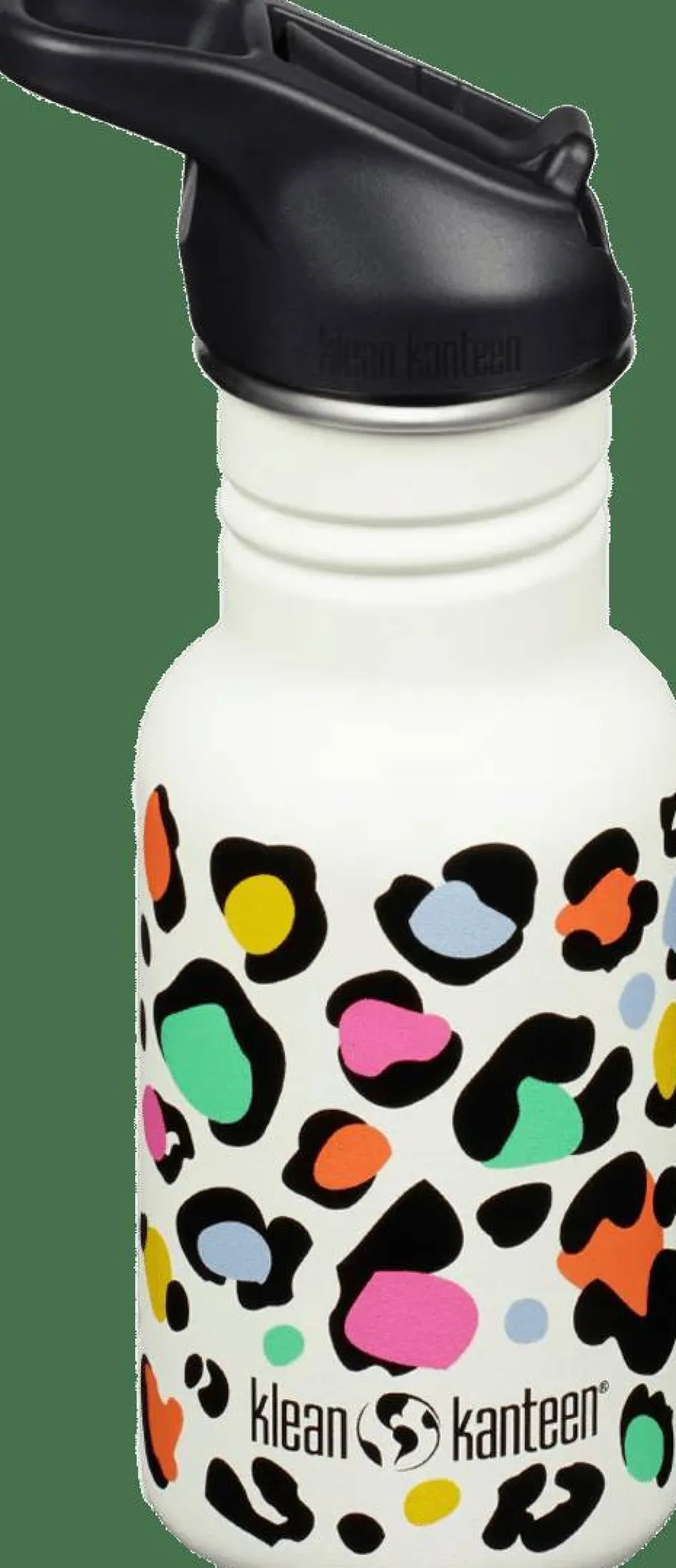 Klean Kanteen Kids' Classic Narrow 355ml (W/Flip Seal Sport) Leopard Print