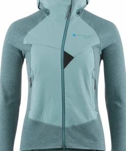 Klättermusen Women's Hugin Zip Hoodie Frost Green/Jade Green