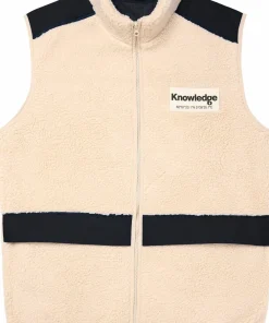 Outlet Men's Teddy Fleece Hood Vest With Rib Stop In Contrast Color Västar Herr