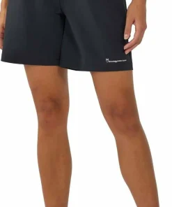 Knowledge Cotton Apparel Women's Stretch Ribstop Elastic Waist Shorts Black Jet Discount