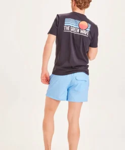 Knowledge Cotton Apparel Men's Bay Stretch Swimshorts Alaskan Blue