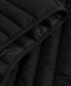 Knowledge Cotton Apparel Men's Go Anywear™ Quilted Padded Zip Vest Black Jet