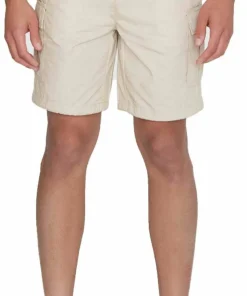 Knowledge Cotton Apparel Men's Fig Loose Cargo Poplin Shorts Light Feather Gray Best