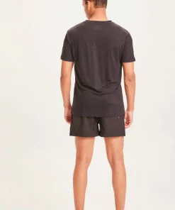 Knowledge Cotton Apparel Men's Bay Stretch Swimshorts Black Jet