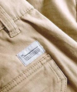 Knowledge Cotton Apparel Men's Cargo Stretched Twill Shorts Light Feather Gray New