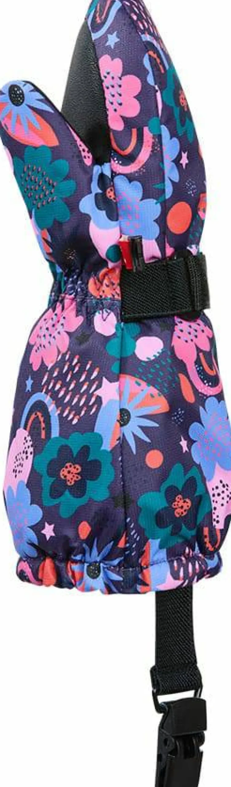 Kombi Kids' Crazy Caribo Mitten Purple Rainbow Flower Sale