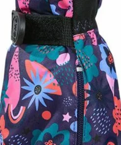 Kombi Kids' Crazy Caribo Mitten Purple Rainbow Flower Sale