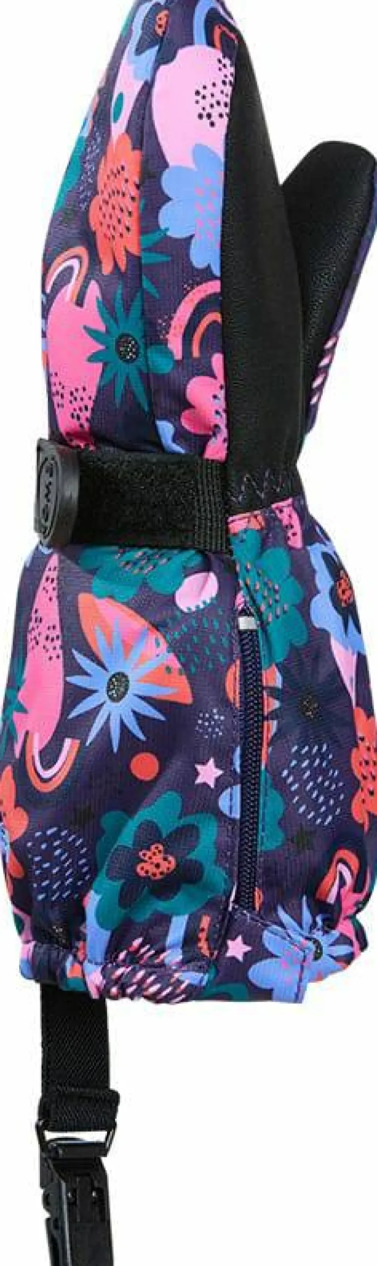 Kombi Kids' Crazy Caribo Mitten Purple Rainbow Flower Sale