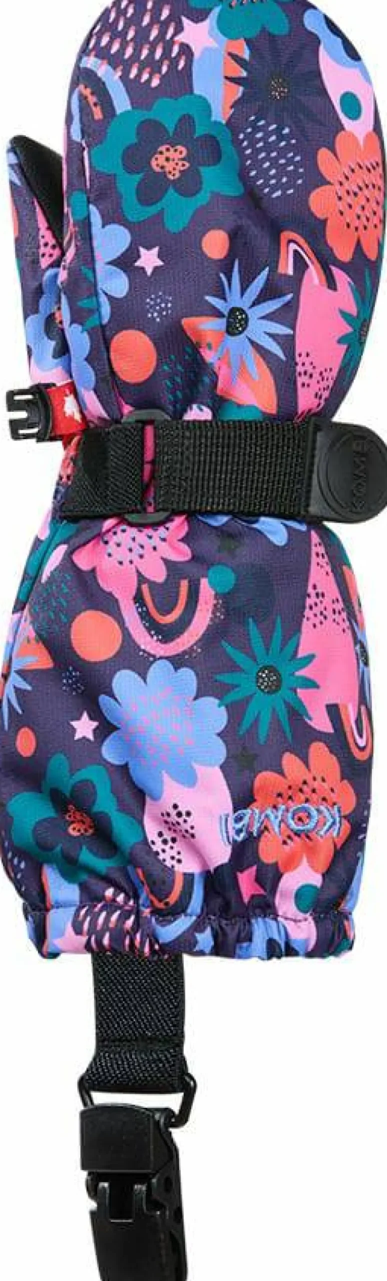Kombi Kids' Crazy Caribo Mitten Purple Rainbow Flower Sale