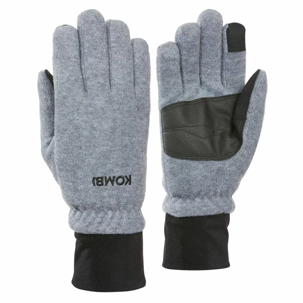 Kombi Men's Windguardian Fleece Gloves Heather Grey