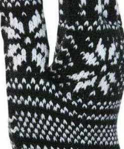 Kombi Unisex Nordic Jacquard Gloves Black Clearance