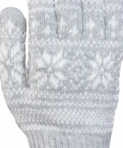 Kombi Unisex Nordic Jacquard Gloves Platinum