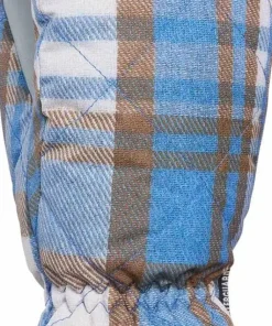 Kombi Women's Canadienne Mittens Silky Blue Tartan Online