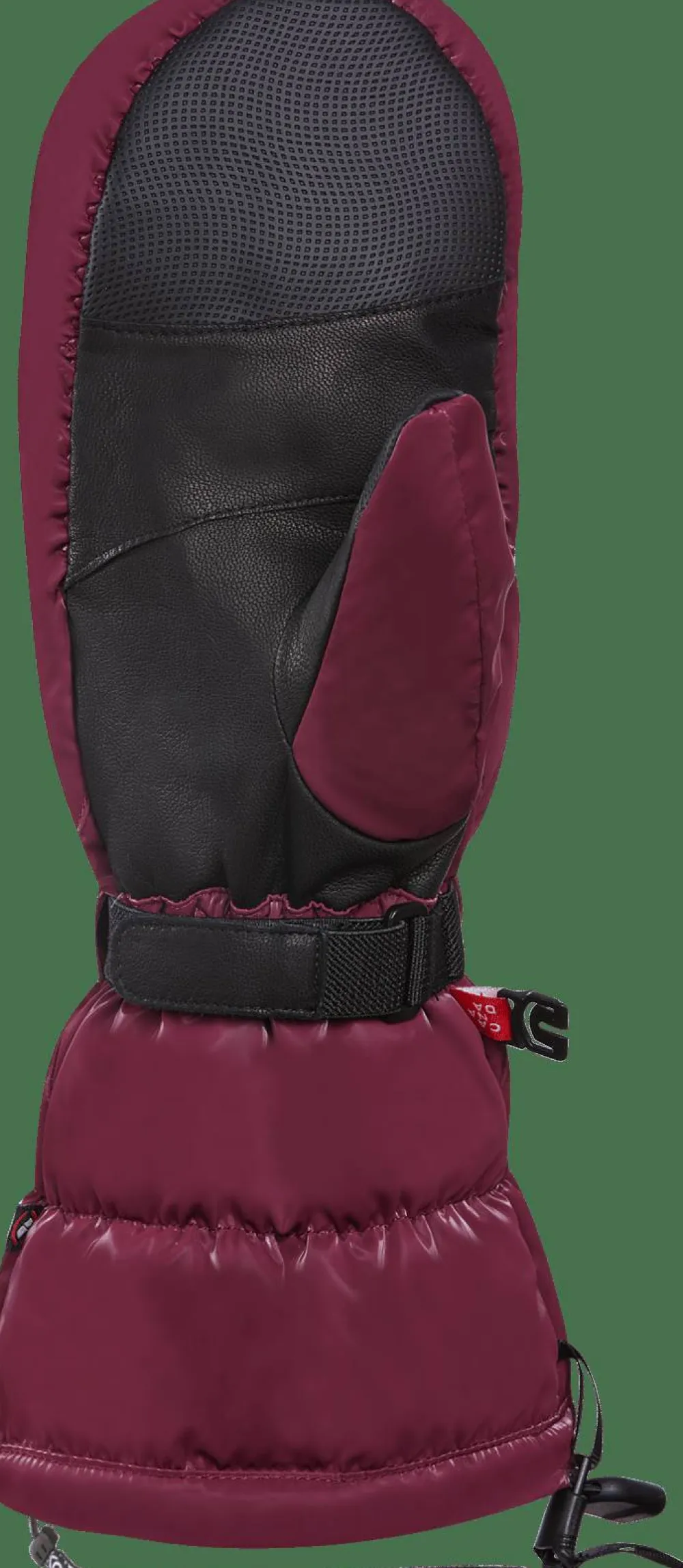 Kombi Women's Snazzy Ethical Goose Down Mittens Rosewood Red