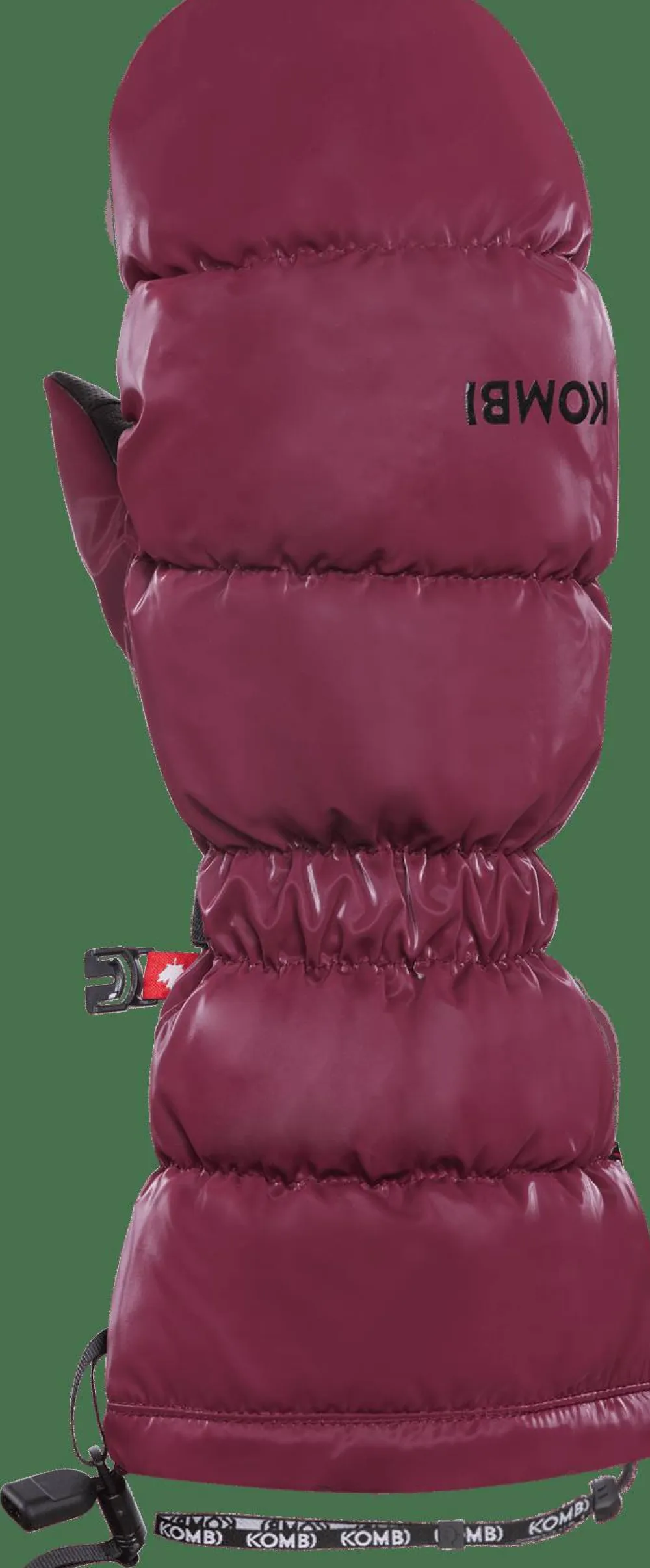 Kombi Women's Snazzy Ethical Goose Down Mittens Rosewood Red