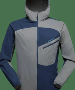 La Sportiva Men's Freeway Wind Jacket Steel/Night Sky Hot