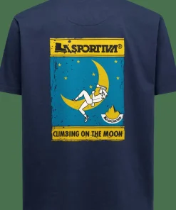 La Sportiva Men's Moon Climb T-Shirt Night Sky/Chalk