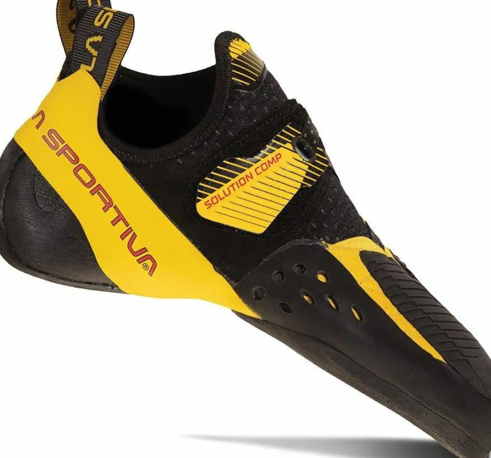 La Sportiva Solution Comp Black/Yellow Sale
