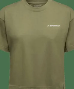 La Sportiva Women's Redgarden Crop T-Shirt Cypress/Chalk Outlet