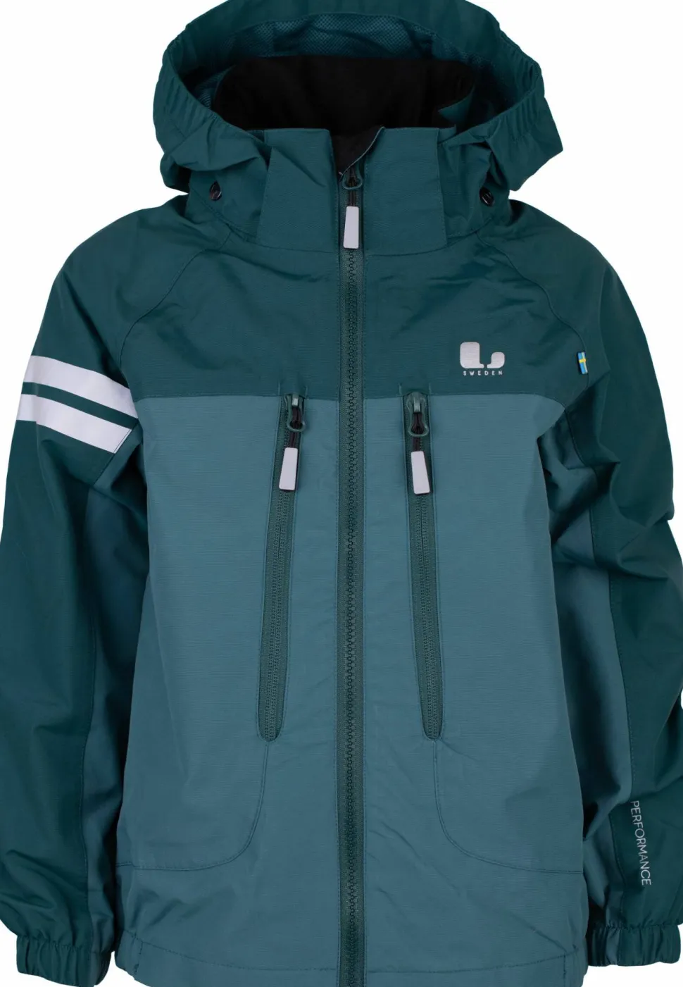 Lindberg Kids' Lingbo Shell Jacket Lagoon/green
