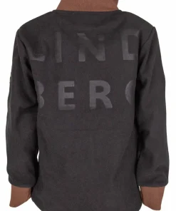 Lindberg Kids' Stormy Jacket Windfleece Grey/black