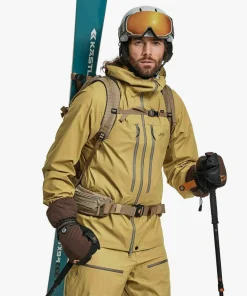 Lundhags Men's Abisku Waterproof Jacket Hay Hot