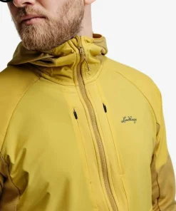Lundhags Men's Padje Windbreaker Hoodie Straw/Bamboo Clearance