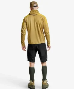 Lundhags Men's Padje Windbreaker Hoodie Straw/Bamboo Clearance