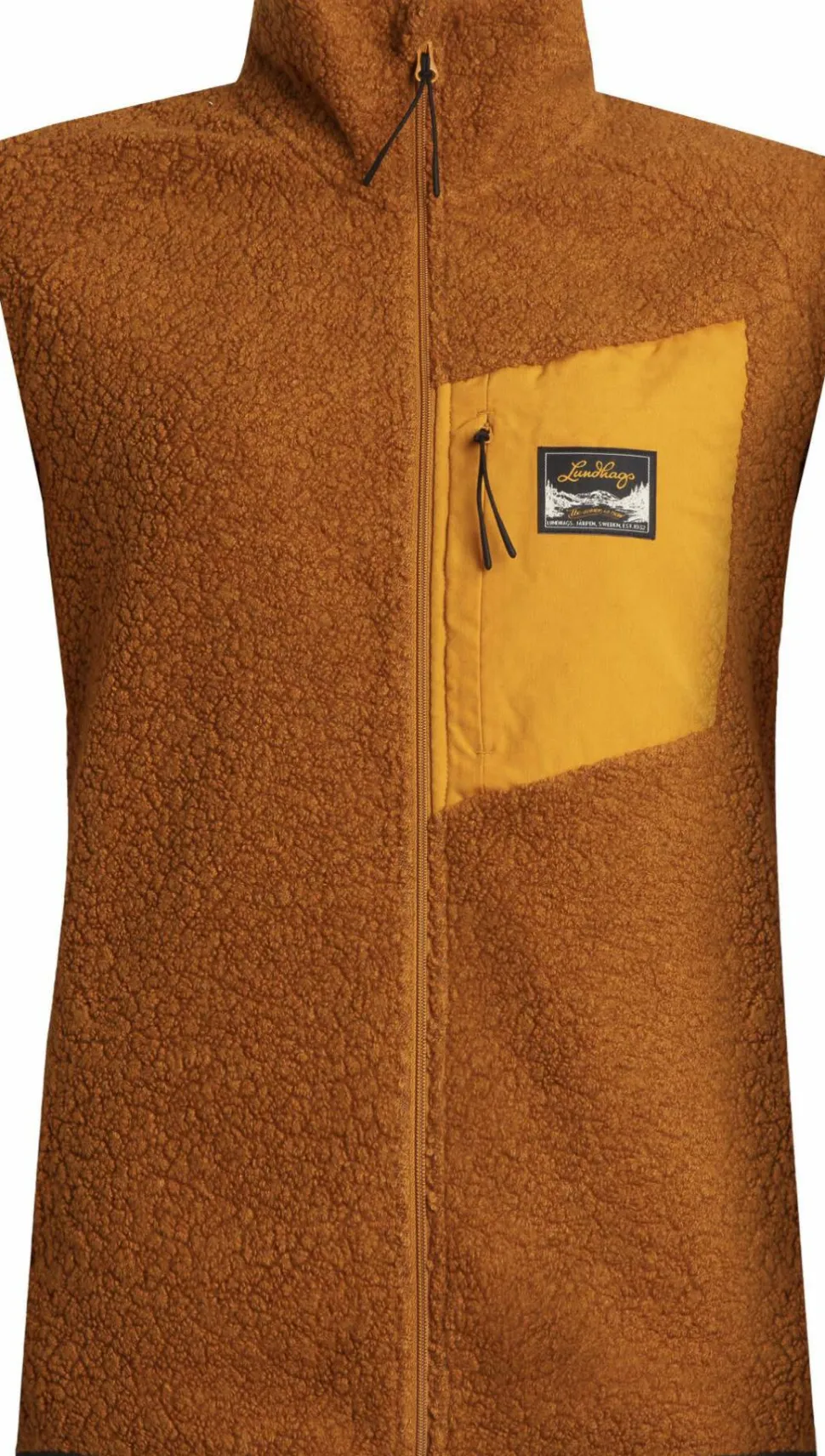 Lundhags Women's Flok Wool Pile Vest Dark Gold