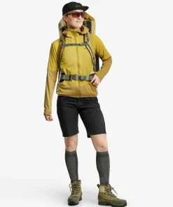 Lundhags Women's Padje Windbreaker Hoodie Straw/bamboo