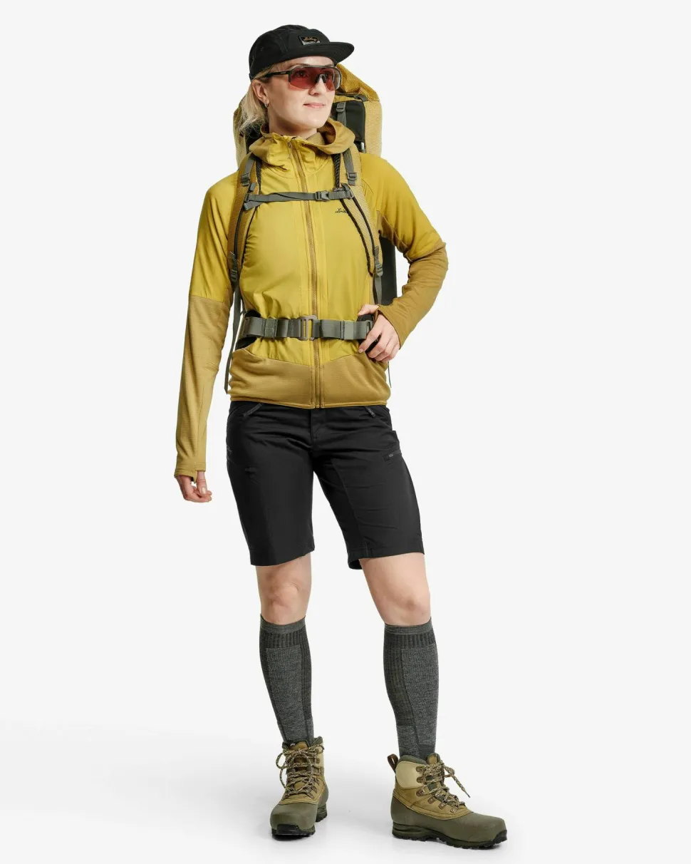 Lundhags Women's Padje Windbreaker Hoodie Straw/bamboo